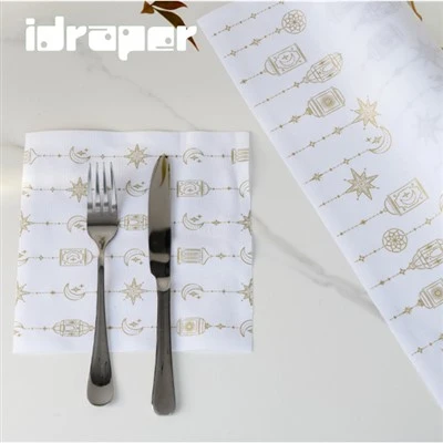 Napkin koton blan ak lò